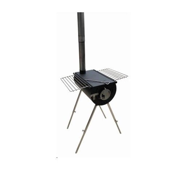La Rosa 14 in. Tent Heater Outfitter Black Steel Camp Backpacker Stove LA2669177 - main